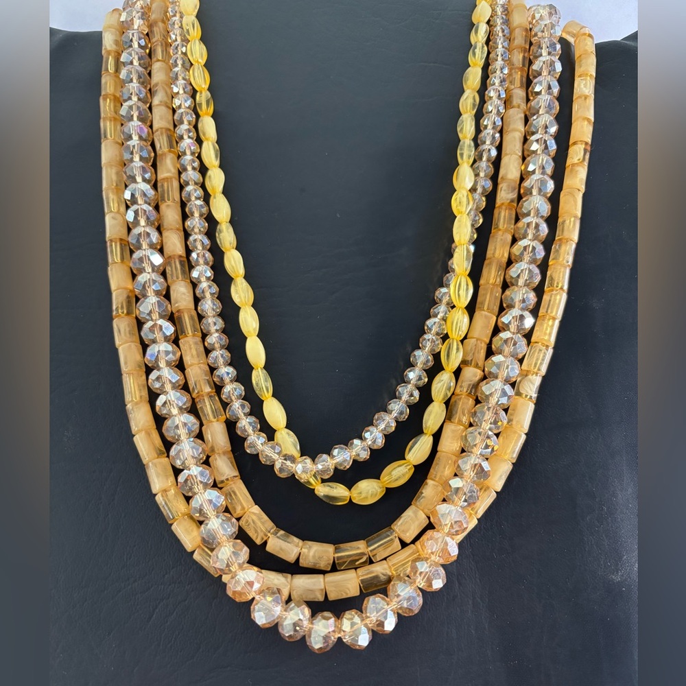 Elegant Multi-Layered Beaded Necklace